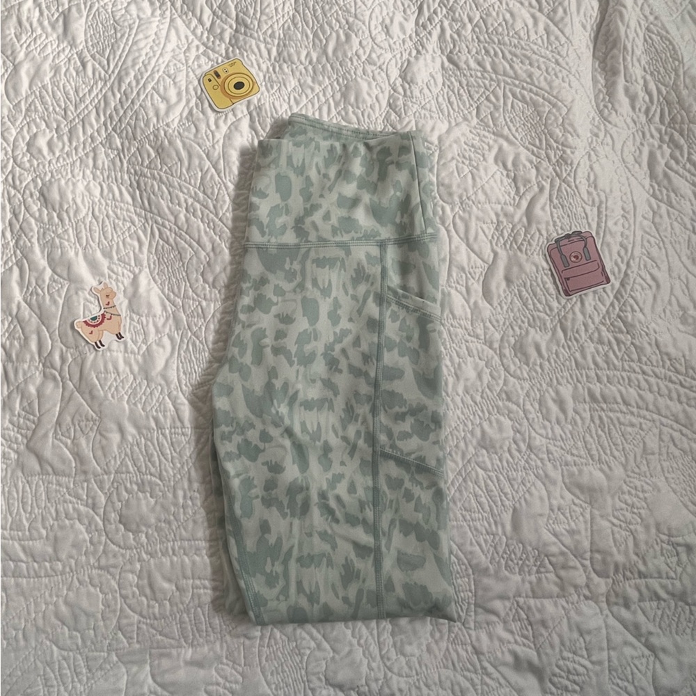 Green Camouflage Leggings